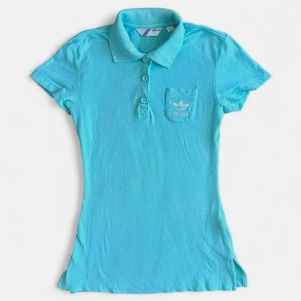 Adidas Light Blue Polo Shirt 2007 - Small